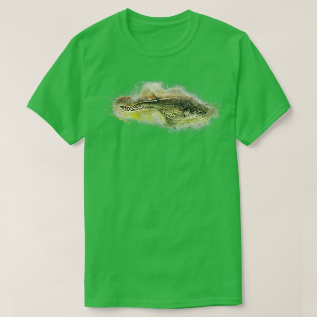 Flag knifefish Chitala blanci T-Shirt (Design Front)