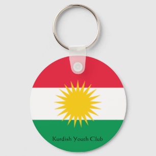 flag-kurdistan, Kurdish Youth Club Keychain