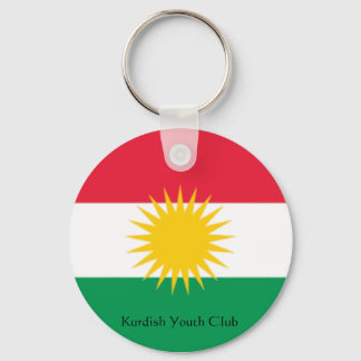 flag-kurdistan, Kurdish Youth Club Keychain