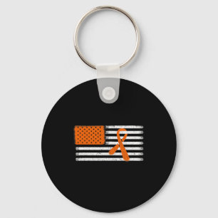 Flag Leukaemia And Multiple Sclerosis Ribbon Famil Keychain
