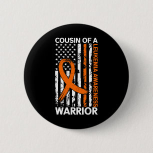 Flag Leukaemia Awareness Month Us American For Cou 2 Inch Round Button