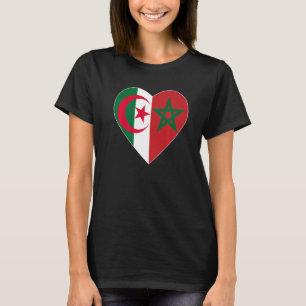 Flag Love Morocco Algeria I Love Morocco Algeria S T-Shirt
