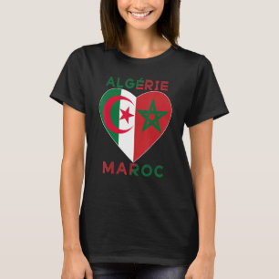 Flag Love Morocco Algeria I Love Morocco Algeria S T-Shirt
