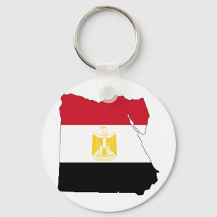 Flag/Map of Egypt Keychain