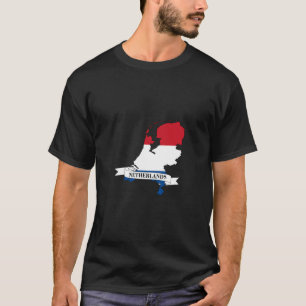 flag map of netherlands T-Shirt