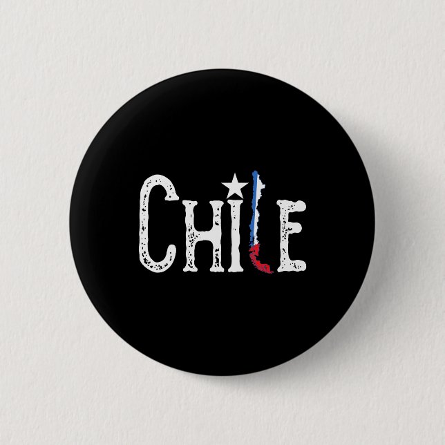 Flag Map Patriotic Independence Day  2 Inch Round Button (Front)