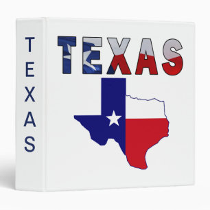 Flag Map With Texas Binder