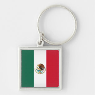 Flag Mexico Tricolor Keychain
