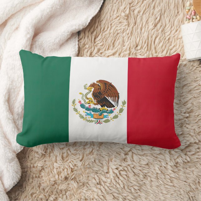 Flag Mexico Tricolor Lumbar Pillow (Blanket)