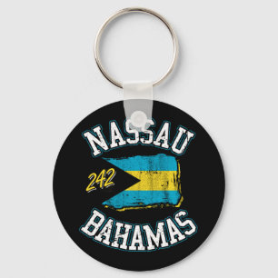 Flag Nassau Bahamas Vacation Bahamas Cruise Keychain