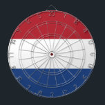 Flag Netherlands Tricolor Dartboard<br><div class="desc">Flag of the Netherlands: "I will maintain". It consists of three horizontal stripes: red, white and blue.</div>