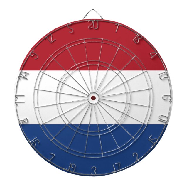 Flag Netherlands Tricolor Dartboard (Front)