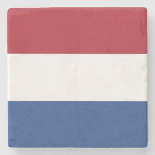 Flag Netherlands Tricolor Stone Coaster