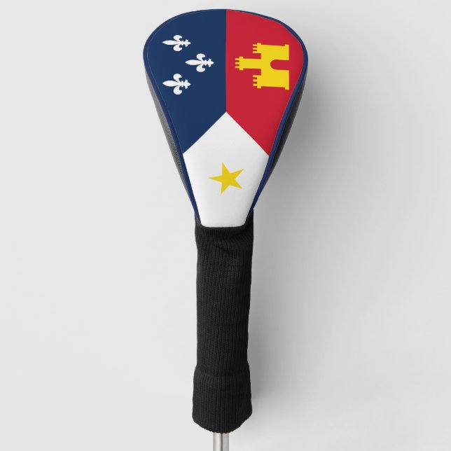 Flag of Acadia, Louisiana Golf Head Cover (Front)