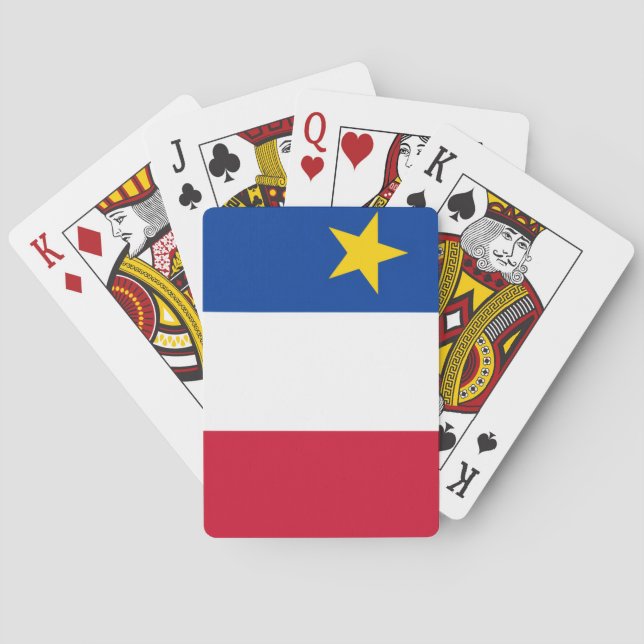Flag of Acadia Playing Cards (Back)
