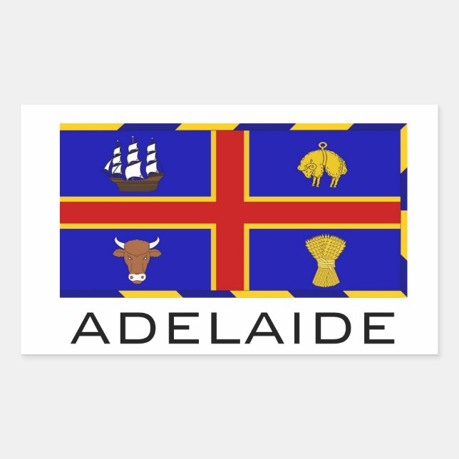 Flag of Adelaide, Australia Sticker (Front)