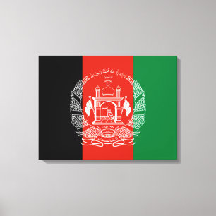 Flag of Afghanistan Canvas Print