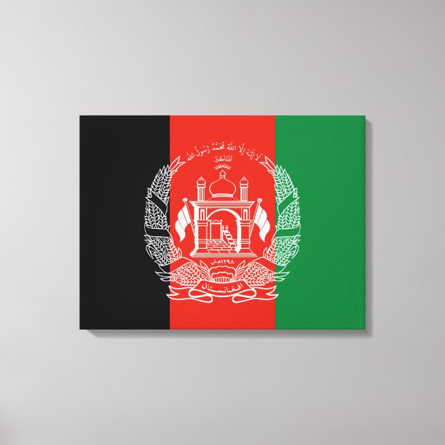 Flag of Afghanistan Canvas Print (Front)