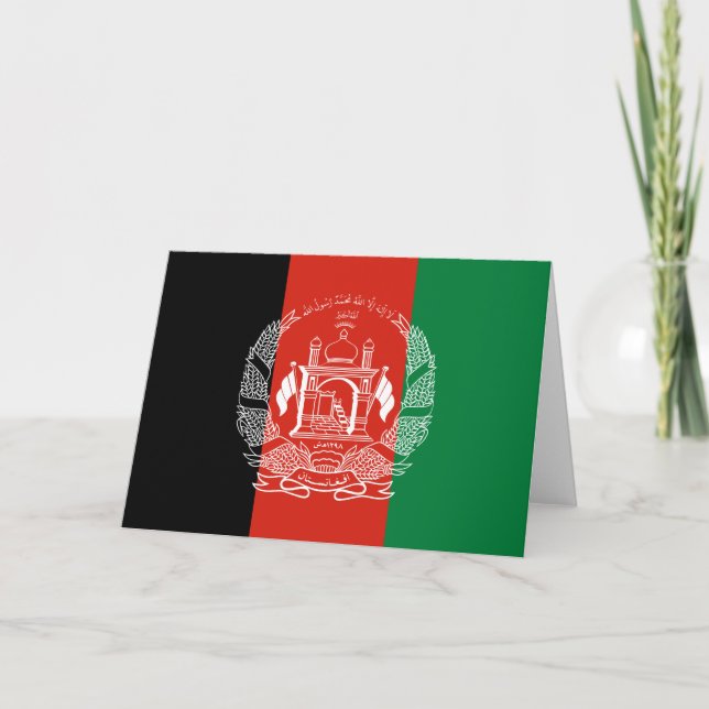 Flag of Afghanistan Card (Front)
