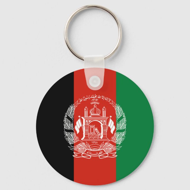 Flag of Afghanistan Keychain (Front)