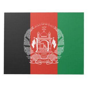 Flag of Afghanistan Notepad