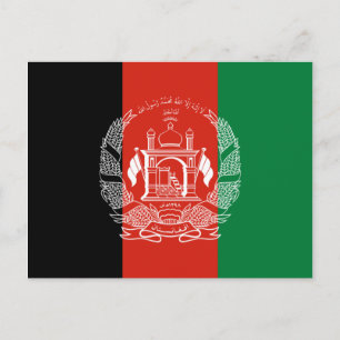 Flag of Afghanistan Postcard