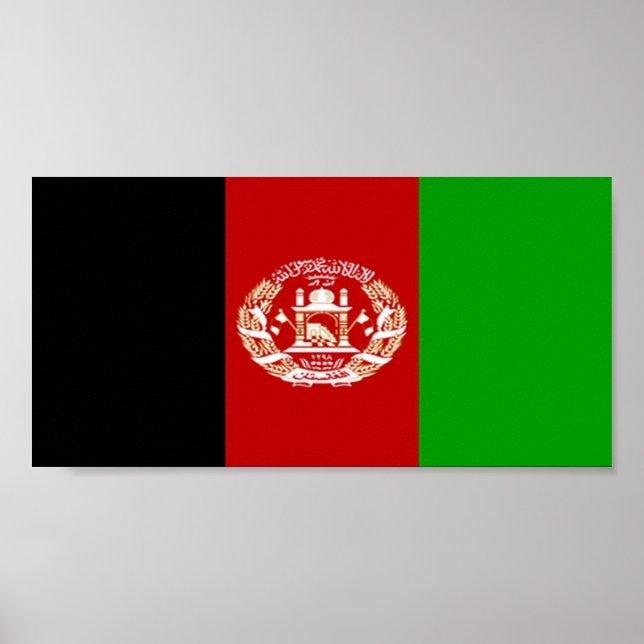 Flag of Afghanistan Poster (Front)