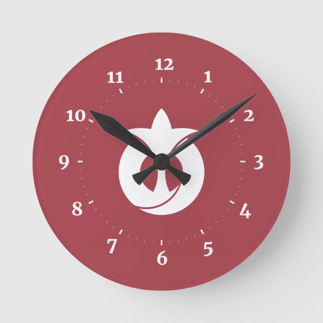 Flag of Aichi Prefecture, Japan Round Clock (Front)