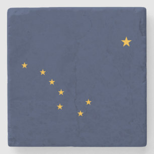 Flag of Alaska Stone Coaster