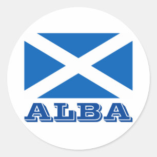 Flag of Alba Classic Round Sticker