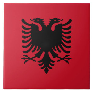 Flag of Albania Ceramic Tile
