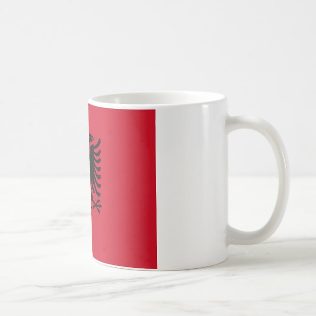 Flag of Albania Coffee Mug (Right)