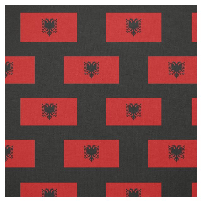 Flag of Albania Fabric (Swatch)