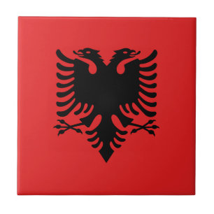 Flag of Albania - Flamuri i Shqipërisë Tile
