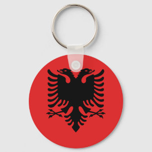 Flag of Albania - Flamuri Kombëtar - Albanian Flag Keychain