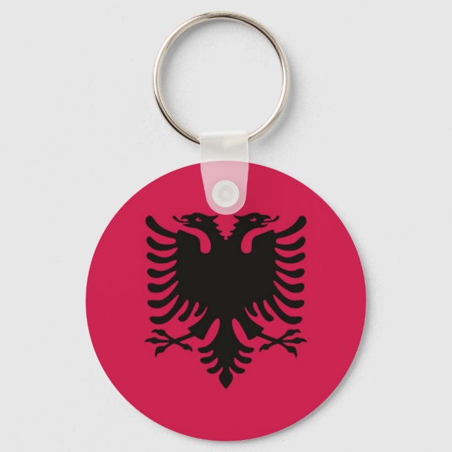 Flag of Albania Keychain (Front)