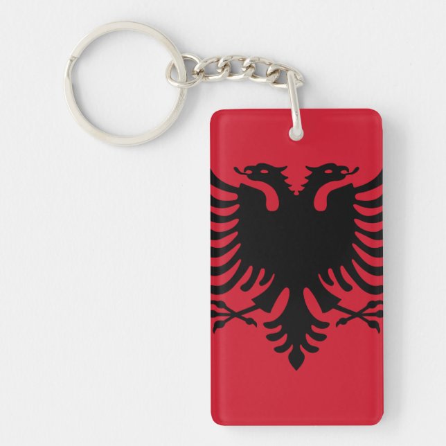 Flag of Albania Keychain (Front)