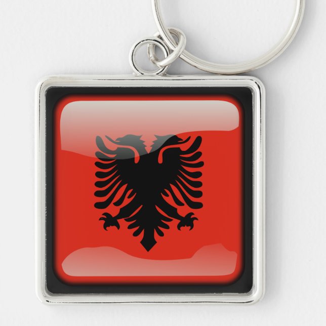 Flag of Albania Keychain (Front)
