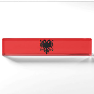 Flag of Albania Nameplate