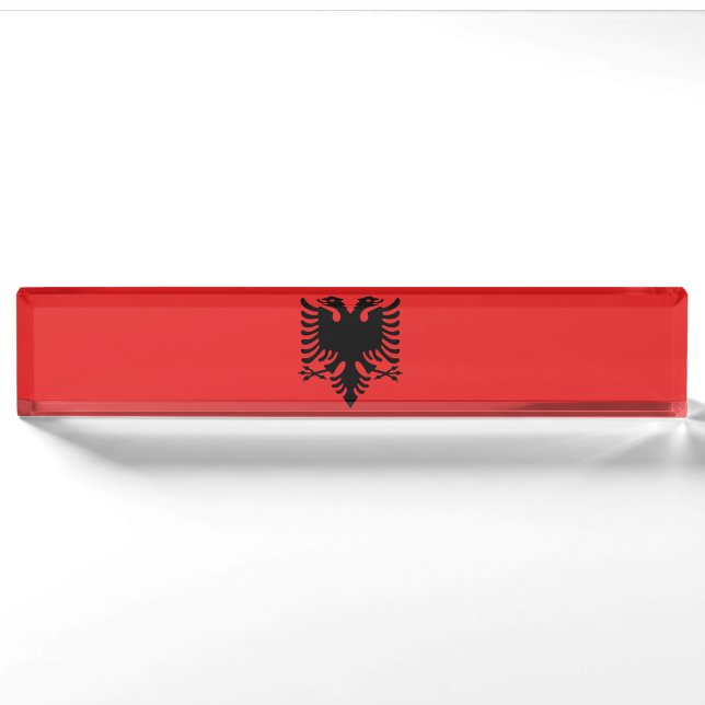 Flag of Albania Nameplate (Front)