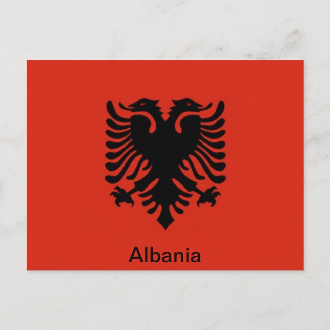 Flag of Albania Postcard (Front)
