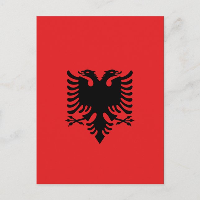 Flag of Albania Postcard (Front)