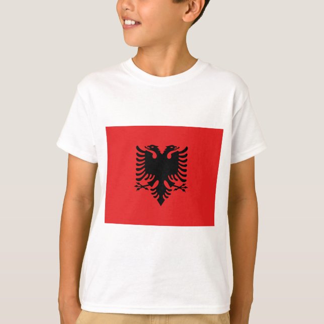 Flag of Albania T-Shirt (Front)