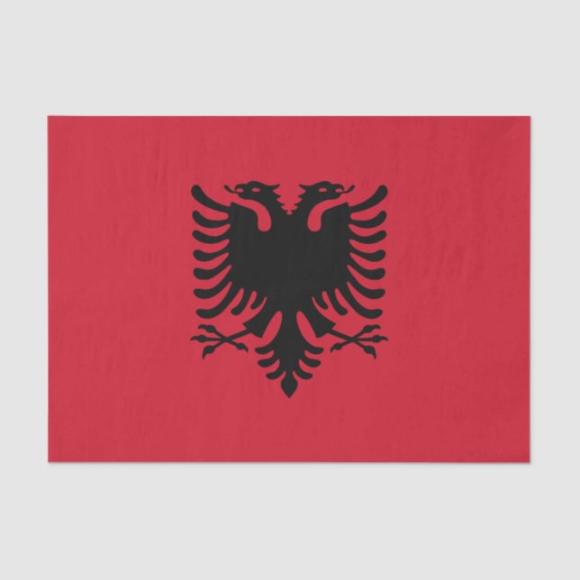 Flag of Albania Tissue Paper (Front)