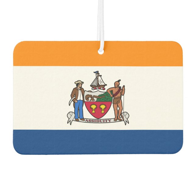 Flag of Albany, New York Air Freshener (Front)