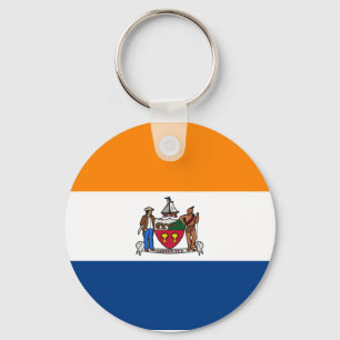 Flag of Albany, New York Keychain