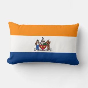 Flag of Albany, New York Lumbar Pillow