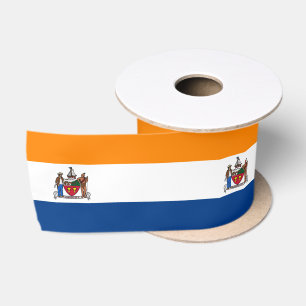 Flag of Albany, New York Satin Ribbon