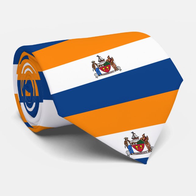 Flag of Albany, New York Tie (Rolled)