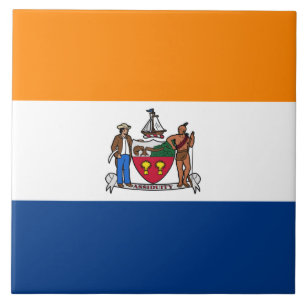 Flag of Albany (New York) Tile
